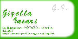 gizella vasari business card